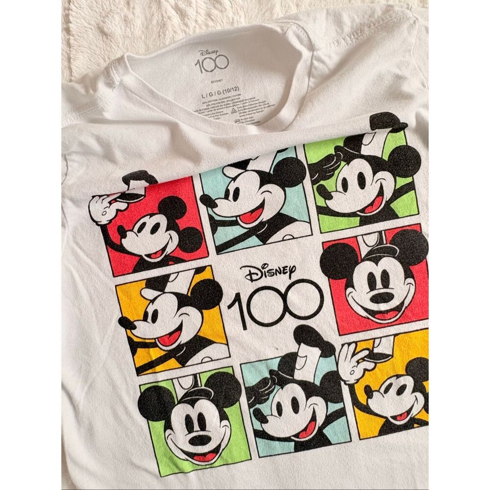 Disney 100 Mickey Mouse Graphic T-Shirt Kids Size L (10–12)